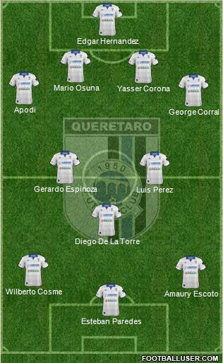 Club de Fútbol Gallos Blancos Formation 2013