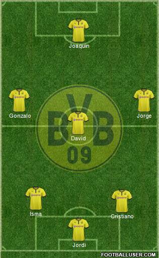 Borussia Dortmund Formation 2013
