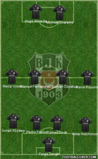 Besiktas JK Formation 2013