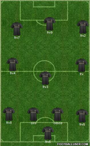 Manchester City Formation 2013