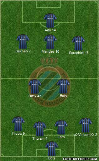 Club Brugge KV Formation 2013