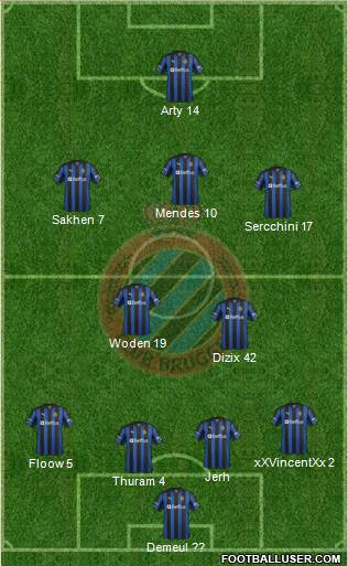 Club Brugge KV Formation 2013