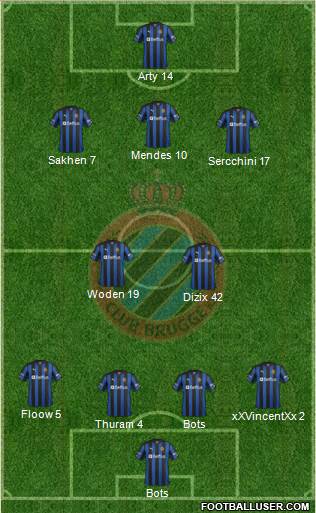 Club Brugge KV Formation 2013
