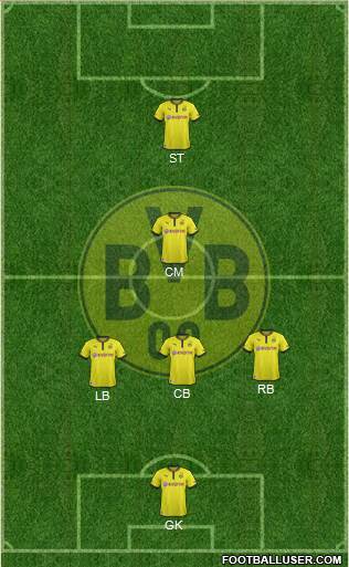 Borussia Dortmund Formation 2013