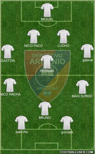Deportivo Armenio Formation 2013
