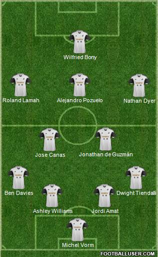 Swansea City Formation 2013