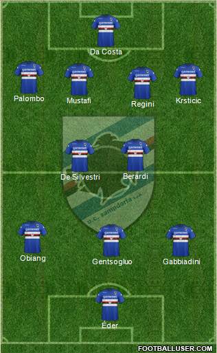 Sampdoria Formation 2013