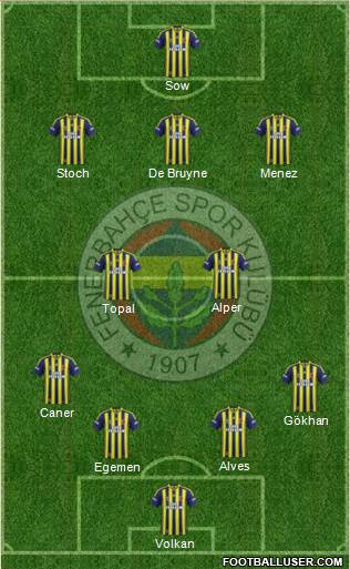 Fenerbahçe SK Formation 2013