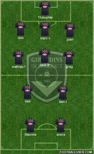 FC Girondins de Bordeaux Formation 2013