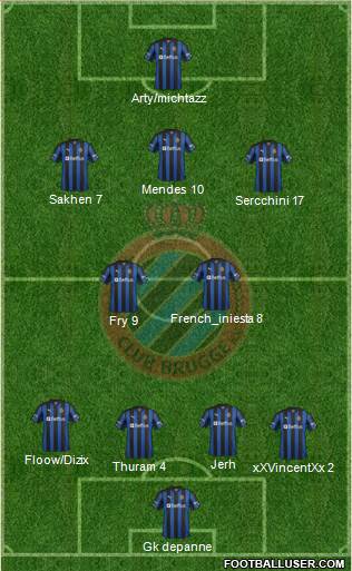 Club Brugge KV Formation 2013