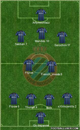 Club Brugge KV Formation 2013