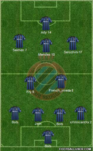 Club Brugge KV Formation 2013