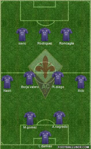 Fiorentina Formation 2013
