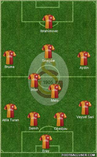 Galatasaray SK Formation 2013