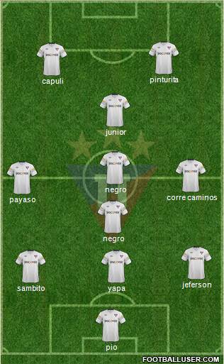 LDU de Quito Formation 2013
