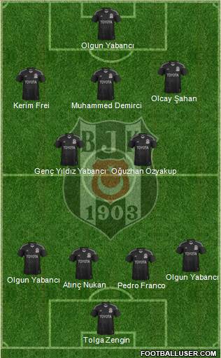 Besiktas JK Formation 2013