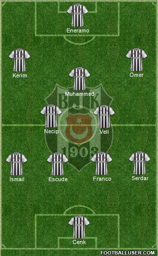 Besiktas JK Formation 2013