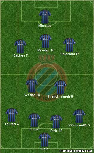 Club Brugge KV Formation 2013