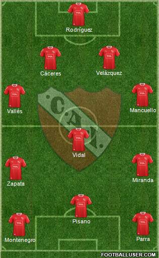 Independiente Formation 2013