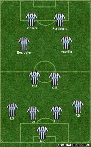 Newcastle United Formation 2013