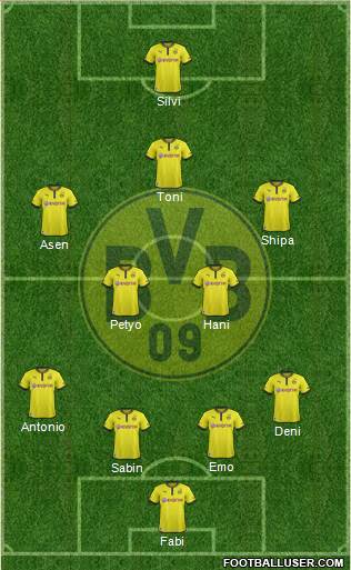 Borussia Dortmund Formation 2013