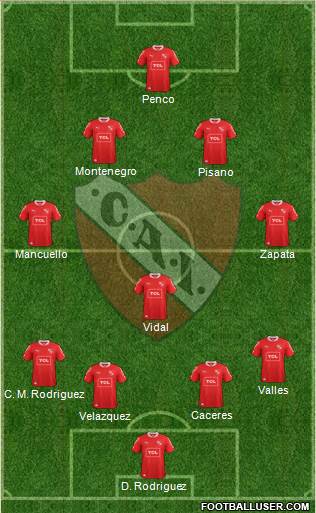 Independiente Formation 2013