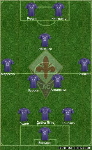 Fiorentina Formation 2013