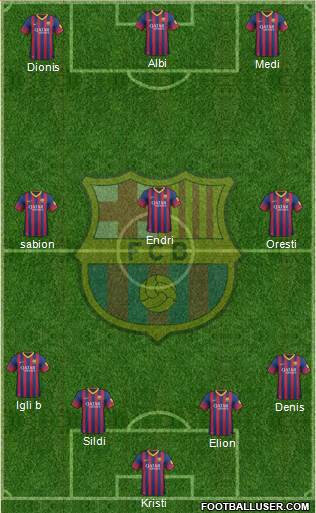 F.C. Barcelona Formation 2013
