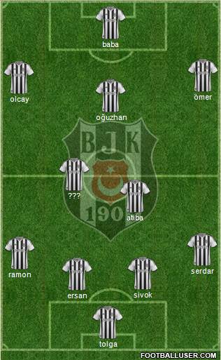 Besiktas JK Formation 2013