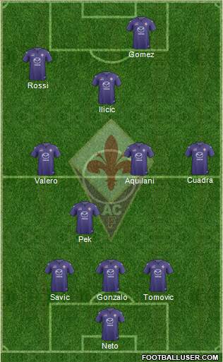 Fiorentina Formation 2013