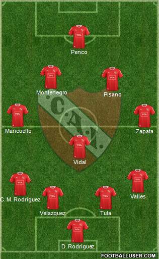 Independiente Formation 2013