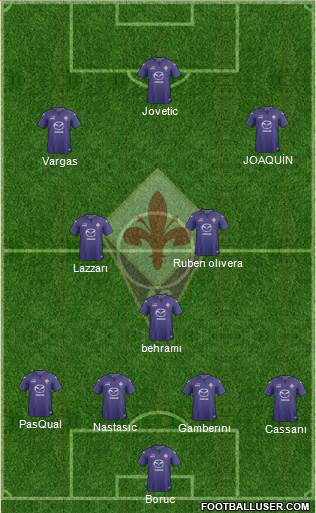 Fiorentina Formation 2013