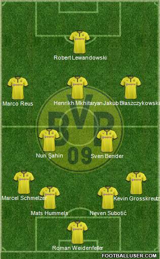 Borussia Dortmund Formation 2013