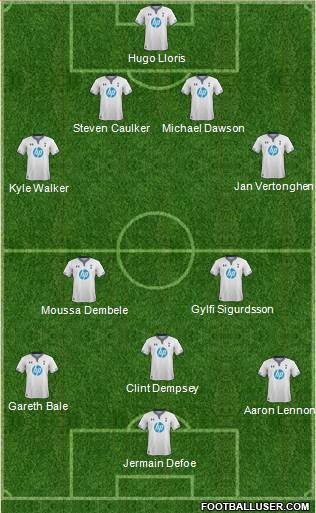 Tottenham Hotspur Formation 2013