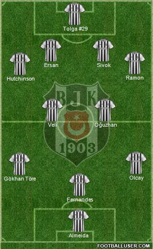 Besiktas JK Formation 2013