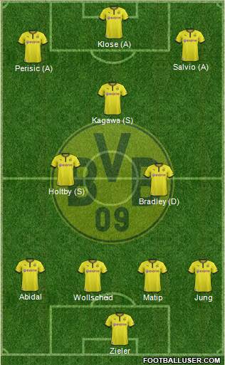 Borussia Dortmund Formation 2013