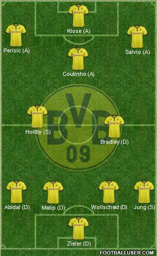 Borussia Dortmund Formation 2013
