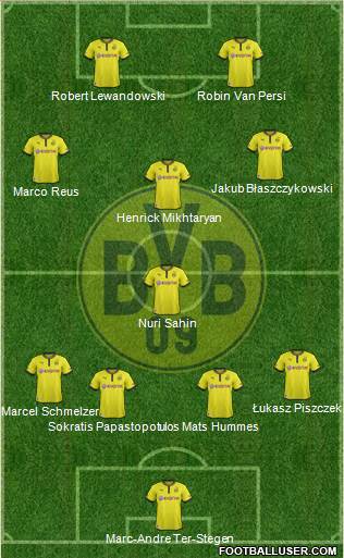 Borussia Dortmund Formation 2013