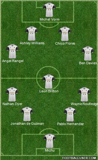 Swansea City Formation 2013