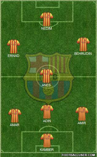 F.C. Barcelona Formation 2013