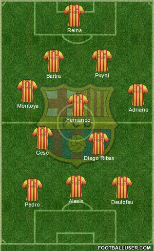 F.C. Barcelona Formation 2013