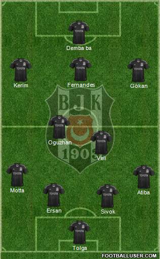 Besiktas JK Formation 2013