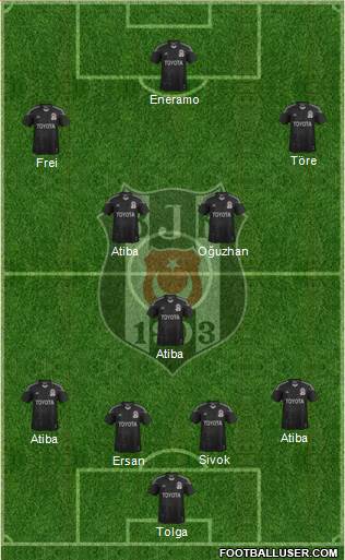 Besiktas JK Formation 2013