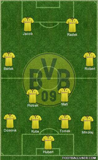 Borussia Dortmund Formation 2013