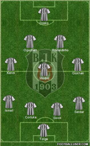 Besiktas JK Formation 2013