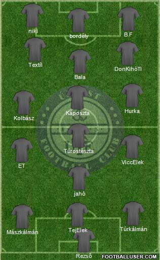 Újpest FC Formation 2013