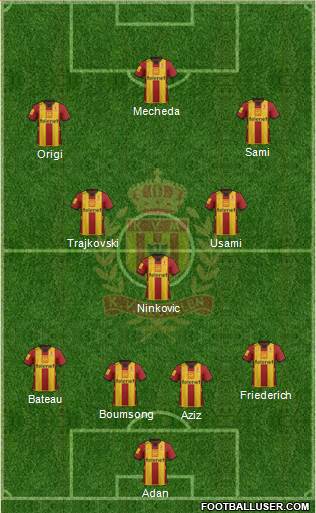 Yellow Red KV Mechelen Formation 2013