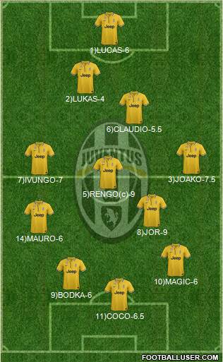 Juventus Formation 2013