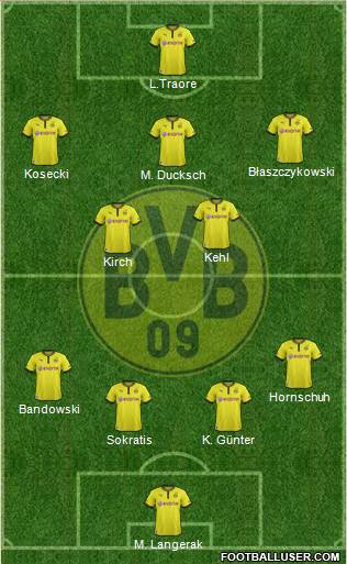 Borussia Dortmund Formation 2013