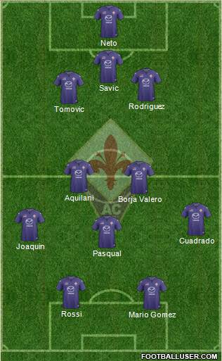 Fiorentina Formation 2013